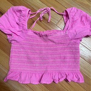 Pink crop top